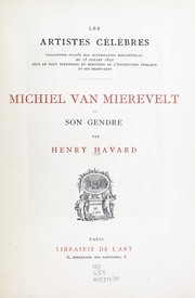Cover of: Michiel van Mierevelt et son gendre