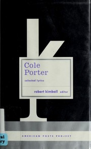 Cover of: Selected lyrics by Cole Porter