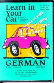 Cover of: Learn In Your Car: German: Level One (Language Tapes Series)