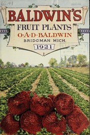 Cover of: Baldwin's fruit plants: 1921