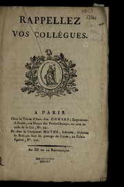 Cover of: Rappellez vos colle  gues