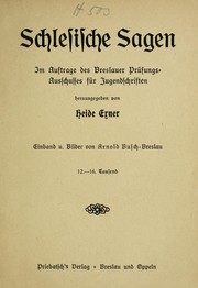 Cover of: Schlesische sagen: Im auftrage des Breslauer pru fungs