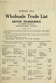 Cover of: Spring, 1921: wholesale trade list