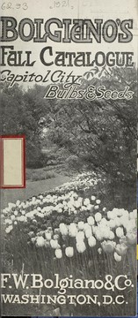 Cover of: Bolgiano's Fall catalogue: bulbs and seeds