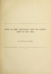 Cover of: Notes on some crustaceans from the Chemung group of New York