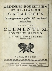 Cover of: Catalogo degli ordini equestri e militari