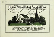 Cover of: Home beautifying suggestions: including lists and sizes of ornamental plants and information for their use