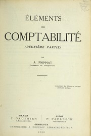 Cover of: Ele ments de comptabilite .