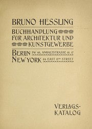 Cover of: Buchhandling fu r Architektur und Kunstgewerke ...