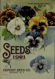 Cover of: Seeds 1921