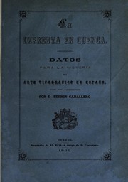 Cover of: La imprenta en Cuenca. by Fermín Caballero