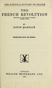 Cover of: The French Revolution.