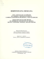 Herpetofauna mexicana by Oscar Flores-Villela, Flores Oscar Villela, McCoy C. J.