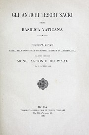 Cover of: Gli antichi tesori sacri della Basilica Vaticana