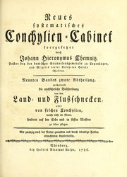 Neues systematisches Conchylien-Cabinet by Johann Hieronymus Chemnitz