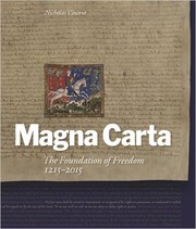 Magna Carta by Nicholas Vincent