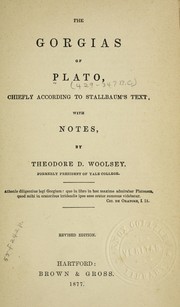 Cover of: The Gorgias of Plato by Πλάτων