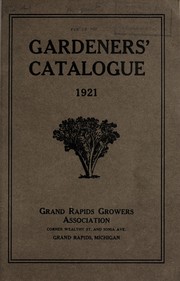 Cover of: Gardeners' catalogue: 1921