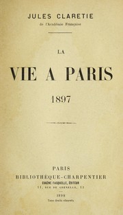 Cover of: La vie a   Paris: 1880