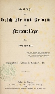 Beiträge zur Geschichte und Reform der Armenpflege by Franz Ehrle, Cardinal