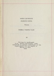 Cover of: Federal theatre plays by William Randolph MacDougall