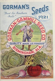 Cover of: Gorman's seeds: 1921