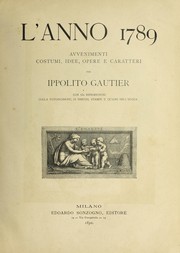 L'anno 1789 by Hippolyte Gautier