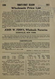 Cover of: Thirty-first season by John W. Finn's Wholesale Nurseries