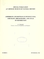 Cover of: Amphibians and reptiles in Pennsylvania: checklist, bibliography, and atlas of distribution