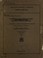 Cover of: The occurrence and causes of forest and grass fires in the eastern United States with particular reference to colonial days