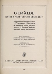 Cover of: Gem©Đlde erster Meister unserer Zeit