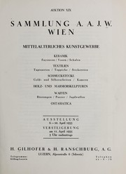 Cover of: Sammlung A.A.J.W., Wien