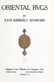Cover of: Oriental rugs by Mumford, John Kimberly