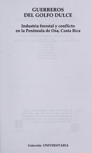 Cover of: Guerreros del Golfo Dulce by Heleen van den Hombergh