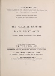 Cover of: The palatial mansion of the late James Henry Smith