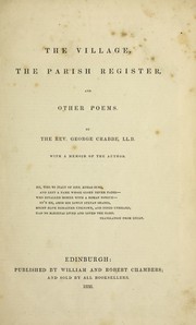 Cover of: The village, The parish register, and other poems