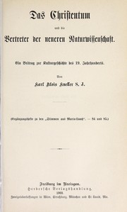 Das Christentum und die Vertreter der neueren Naturwissenschaft by Karl Alois Kneller