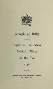 Cover of: [Report 1936]