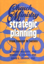 Cover of: Church and ministry strategic planning: from concept to success