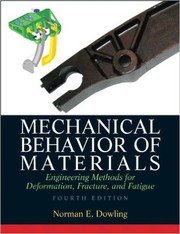Cover of: Mechanical behavior of materials by Norman E. Dowling