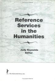 Cover of: Reference Services in the Humanities by Judy Reynolds