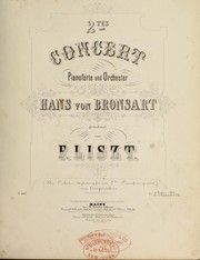 Cover of: 2tes Concert, Pianoforte und Orchester: Hans von Bronsart gewidmet