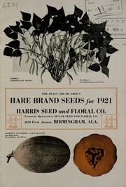 Cover of: The plain truth about Hare brand seeds for 1921