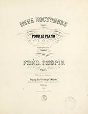 Cover of: Deux nocturnes pour le piano, op. 37 by Frédéric Chopin