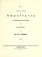 Cover of: Die Gattung Ampullaria: in Abbildungen nach der Natur mit Beschreiben