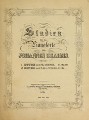 Cover of: Etude nach Fr. Chopin by Johannes Brahms