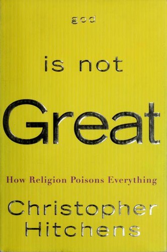 Bokomslag på boken God is not great av Christopher Hitchens