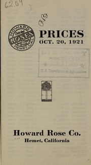 Cover of: Prices: Oct. 20, 1921