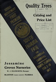 Cover of: Quality trees by Jessamine Groves Nurseries