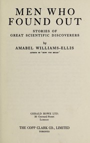 Cover of: Men who found out by Amabel Williams-Ellis